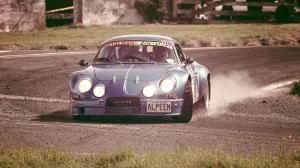 Period image: spectators close to the road as a Targa Florio car passes