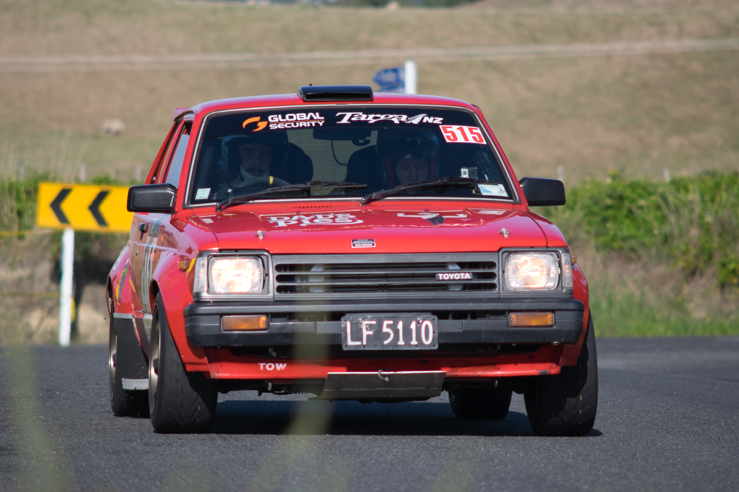 Targa Time-Trial car driving precisely to a target average speed