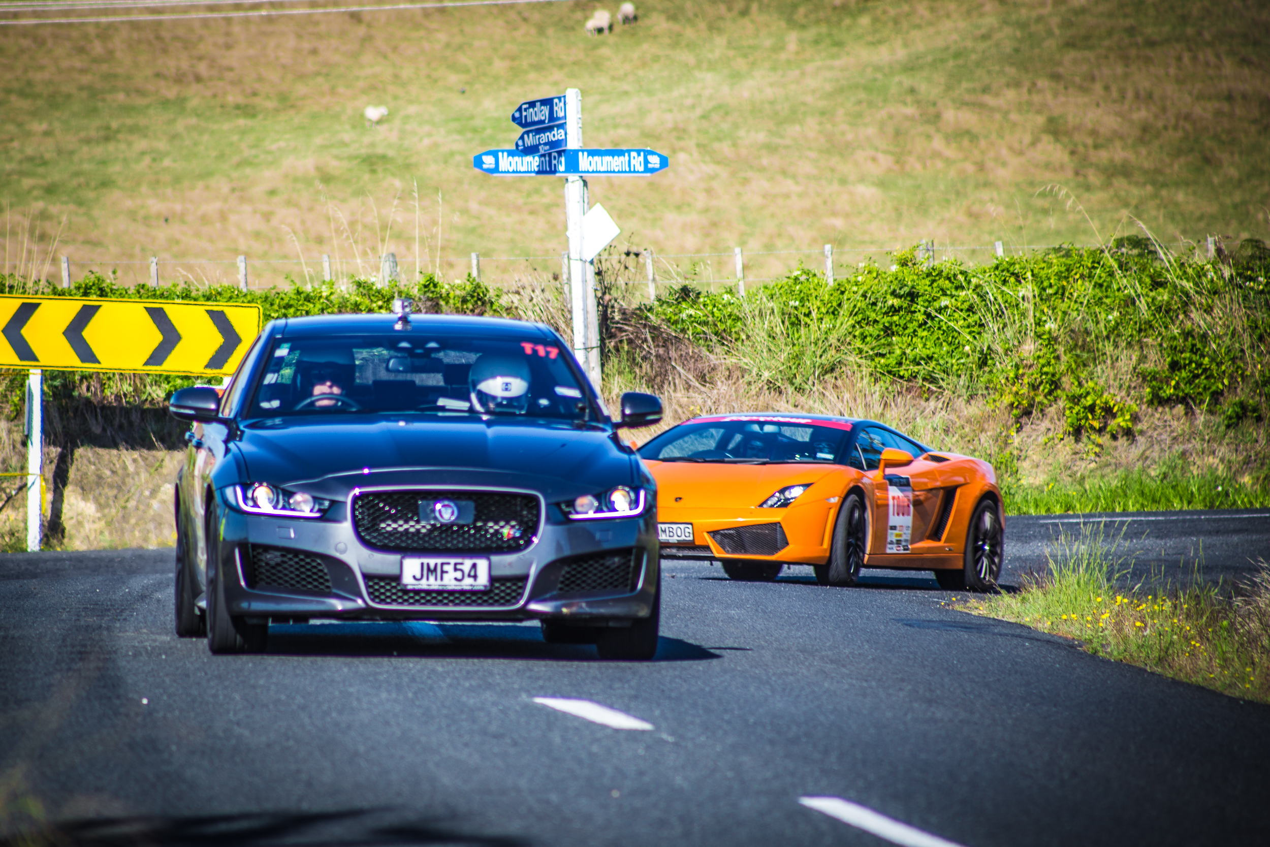 Targa Tour convoy enjoying closed road stages with instructors